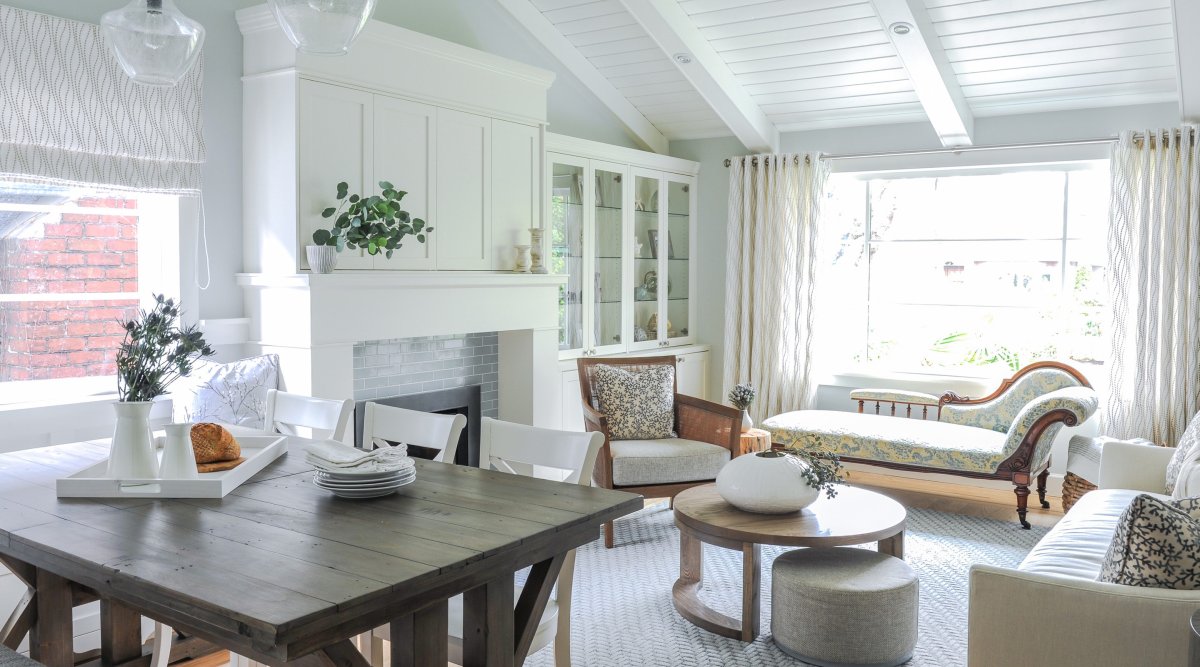 Фальшбалки в интерьере Прованс