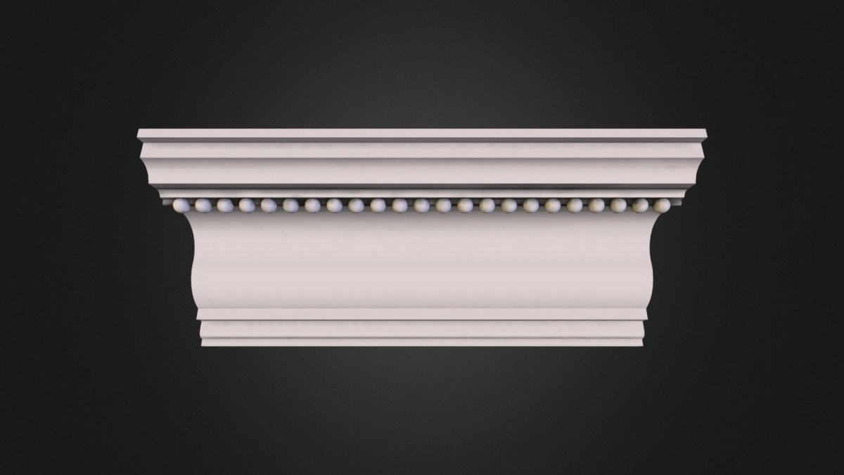 NC_03.1 - гипсовый карниз вогнутый 100x100 по 3м