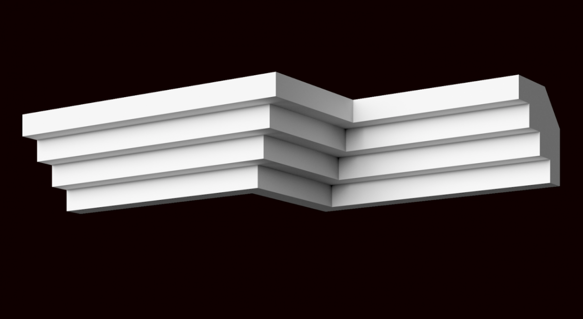 Карниз iz gipsa