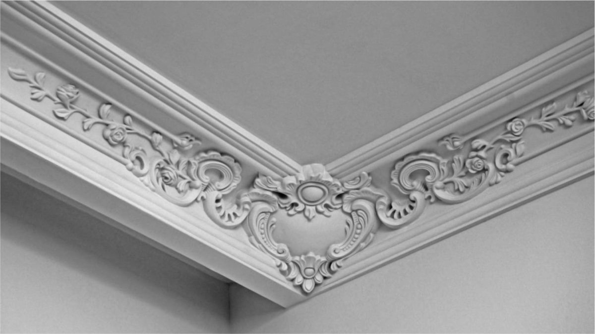 Гипсовые карнизы потолочный 255х270мм