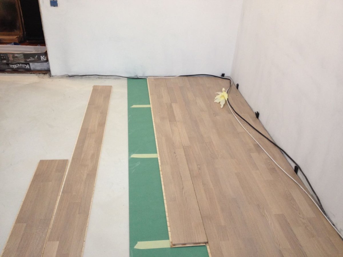 Укладка ламината по диагонали