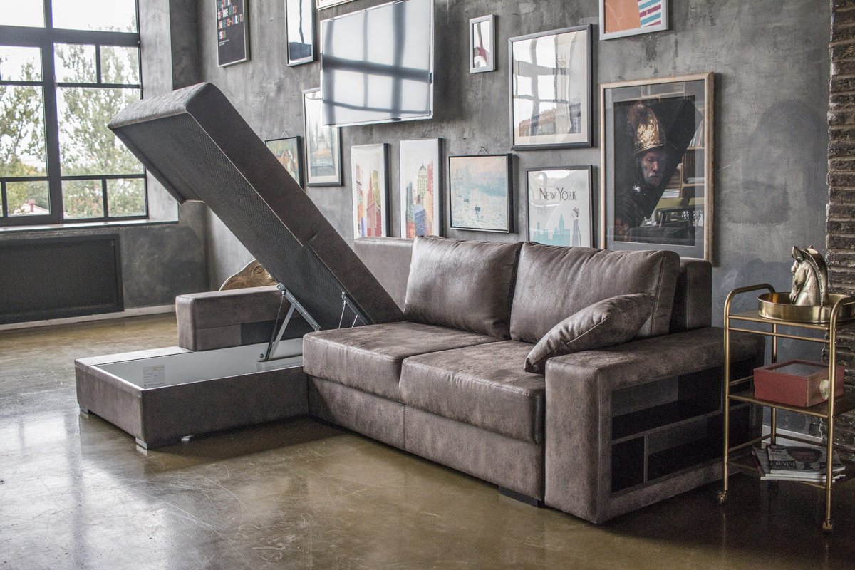 Угловой диван лофт