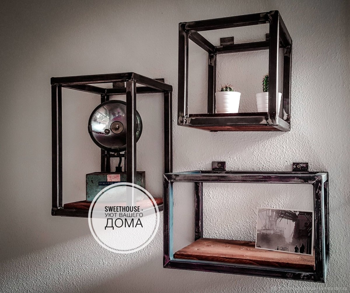 Ромбовидная полка лофт