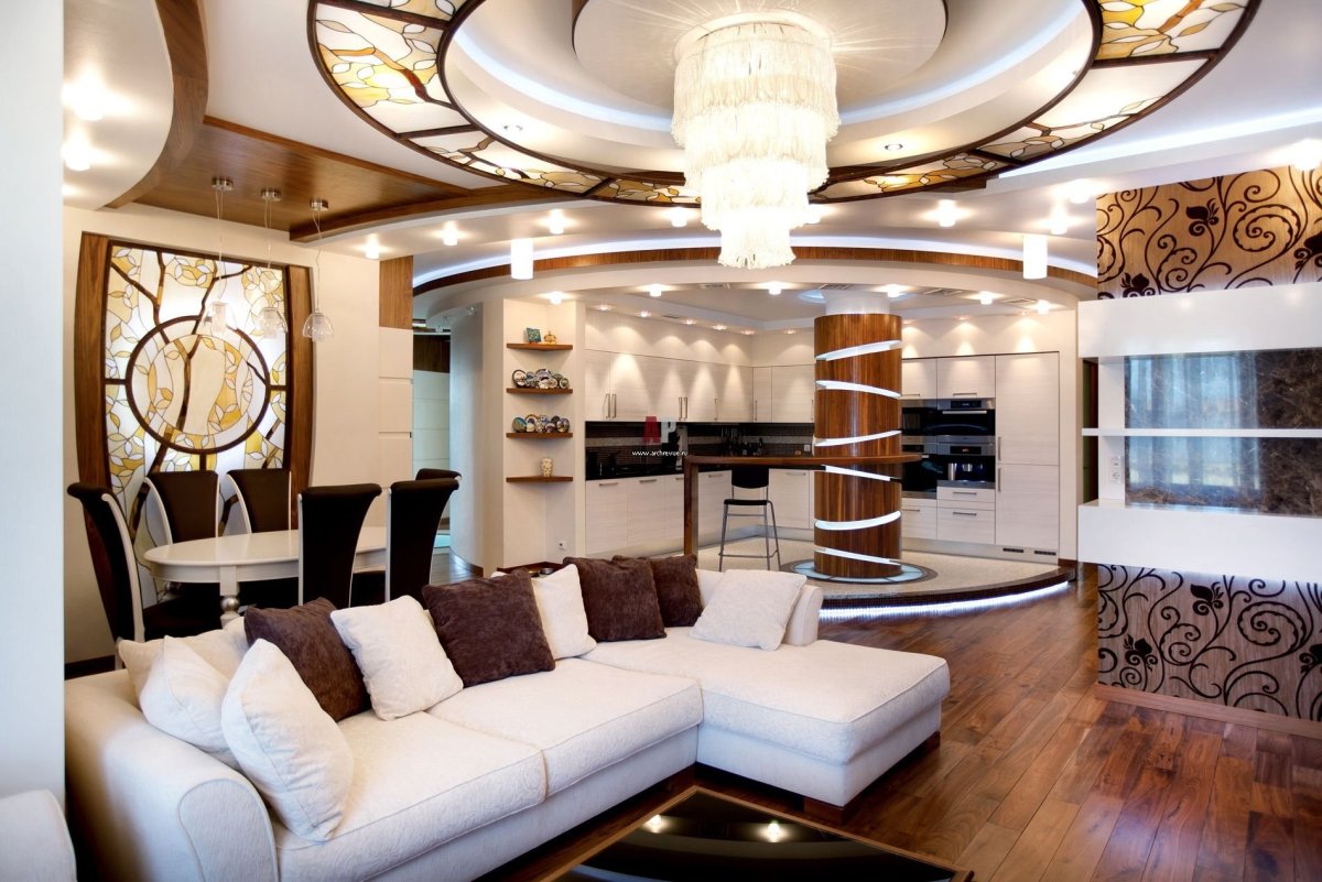 Большая гостиная интерьер