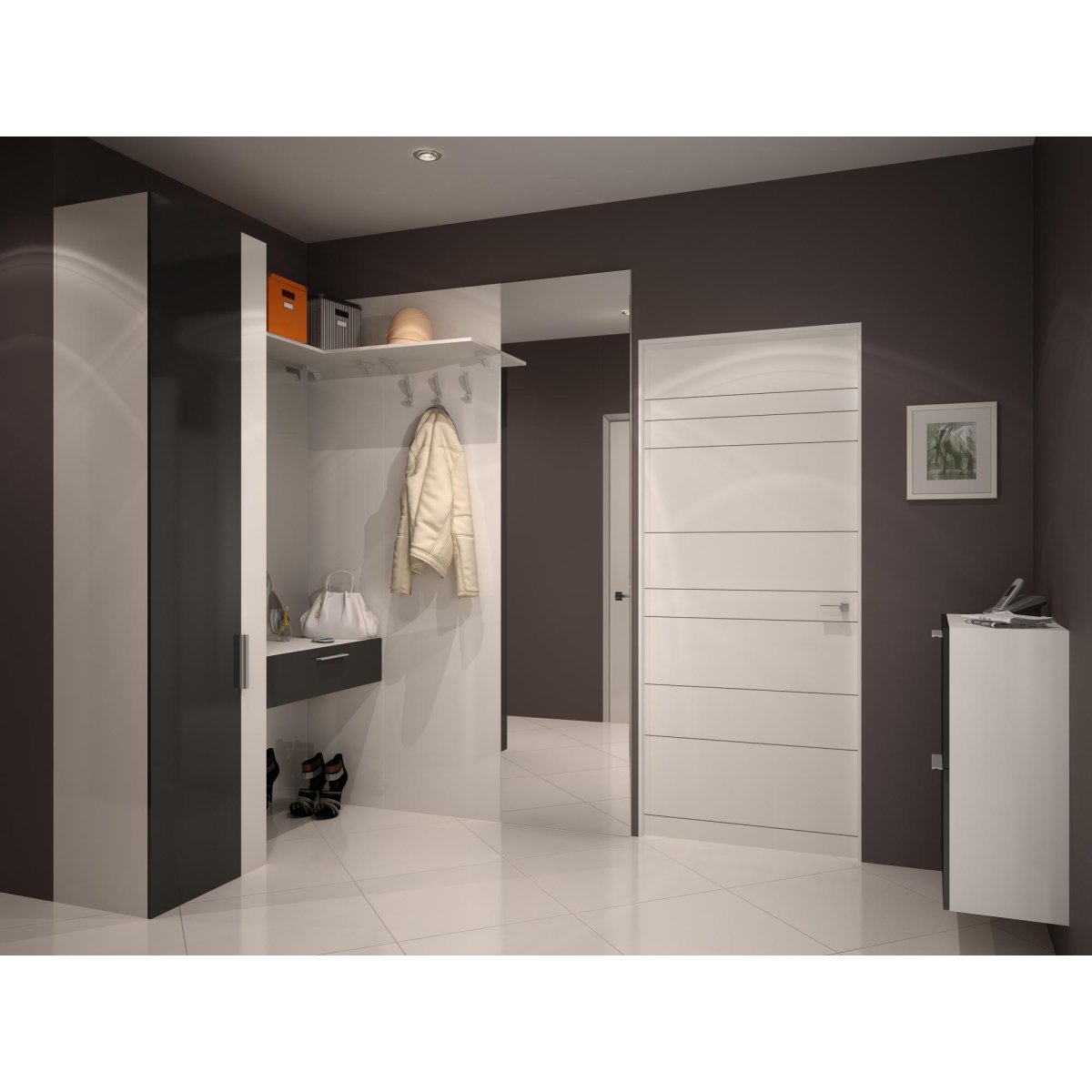 Угловой шкаф в прихожую