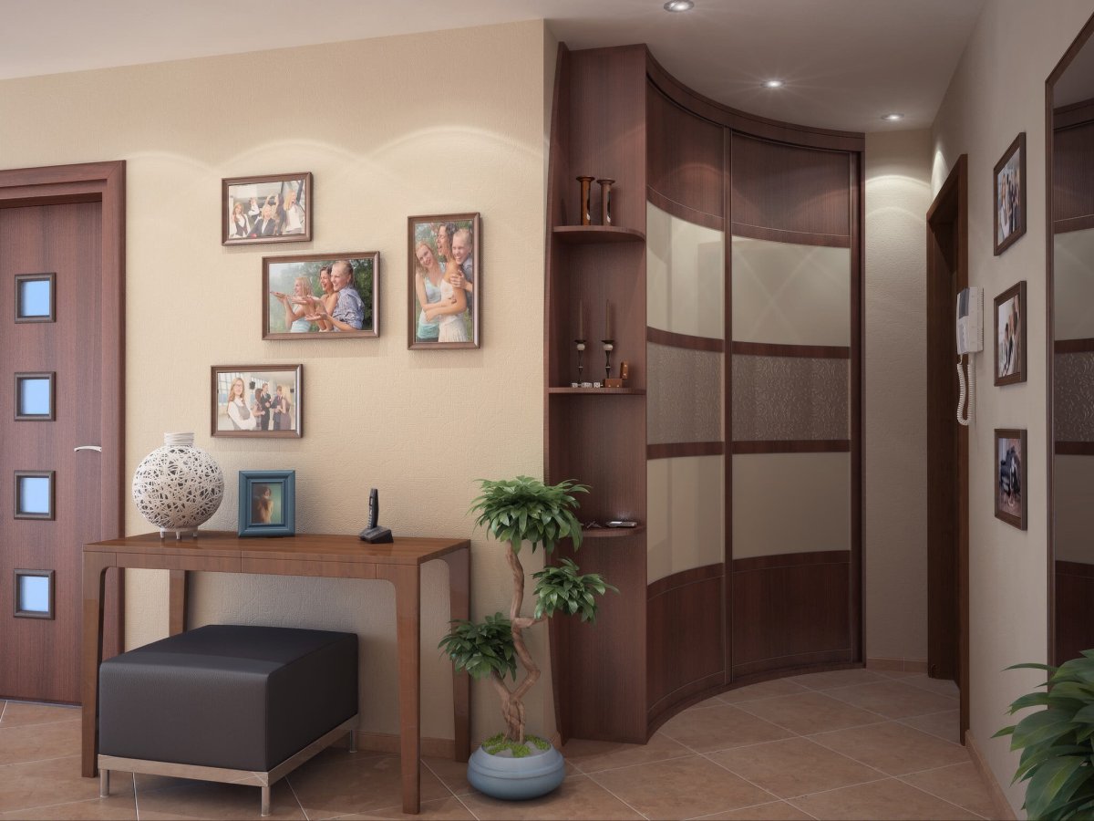 Угловой шкаф-купе в прихожую