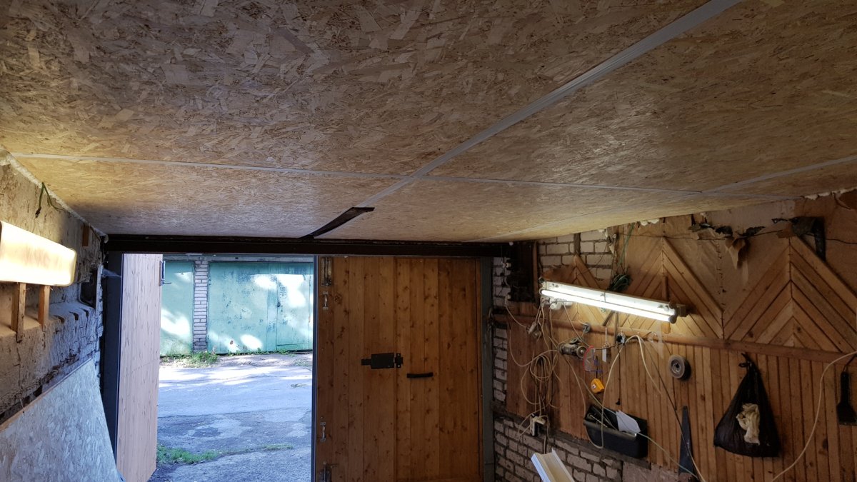 Бетонный потолок в интерьере