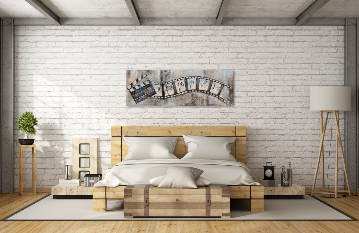 Спальня 15 кв в стиле лофт