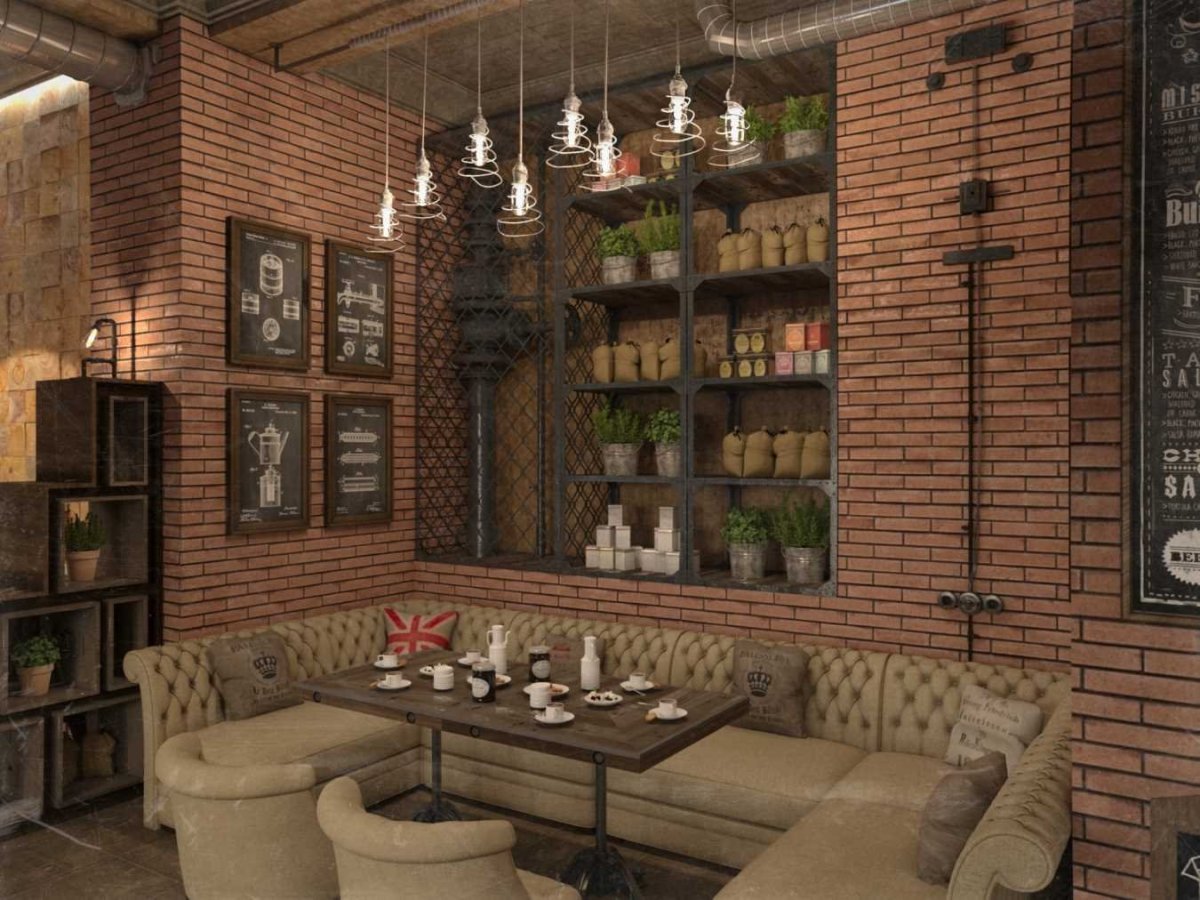 Кафе в стиле лофт