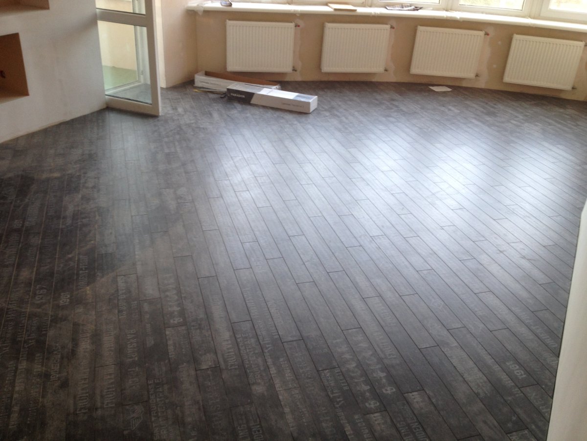 Укладка ламината по диагонали