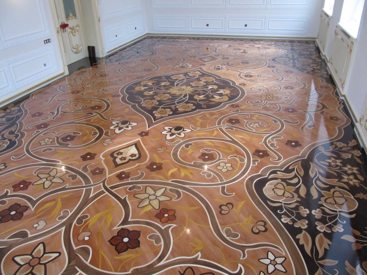 Красивый ламинат с узором