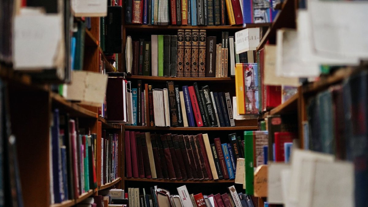 Старые книжные полки