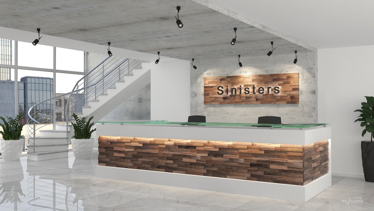 Ресепшн в стиле лофт