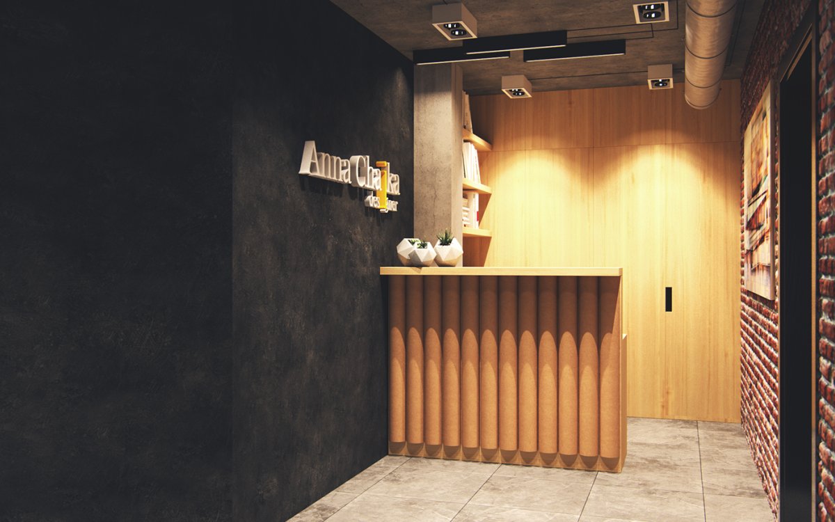 Ресепшен в стиле лофт