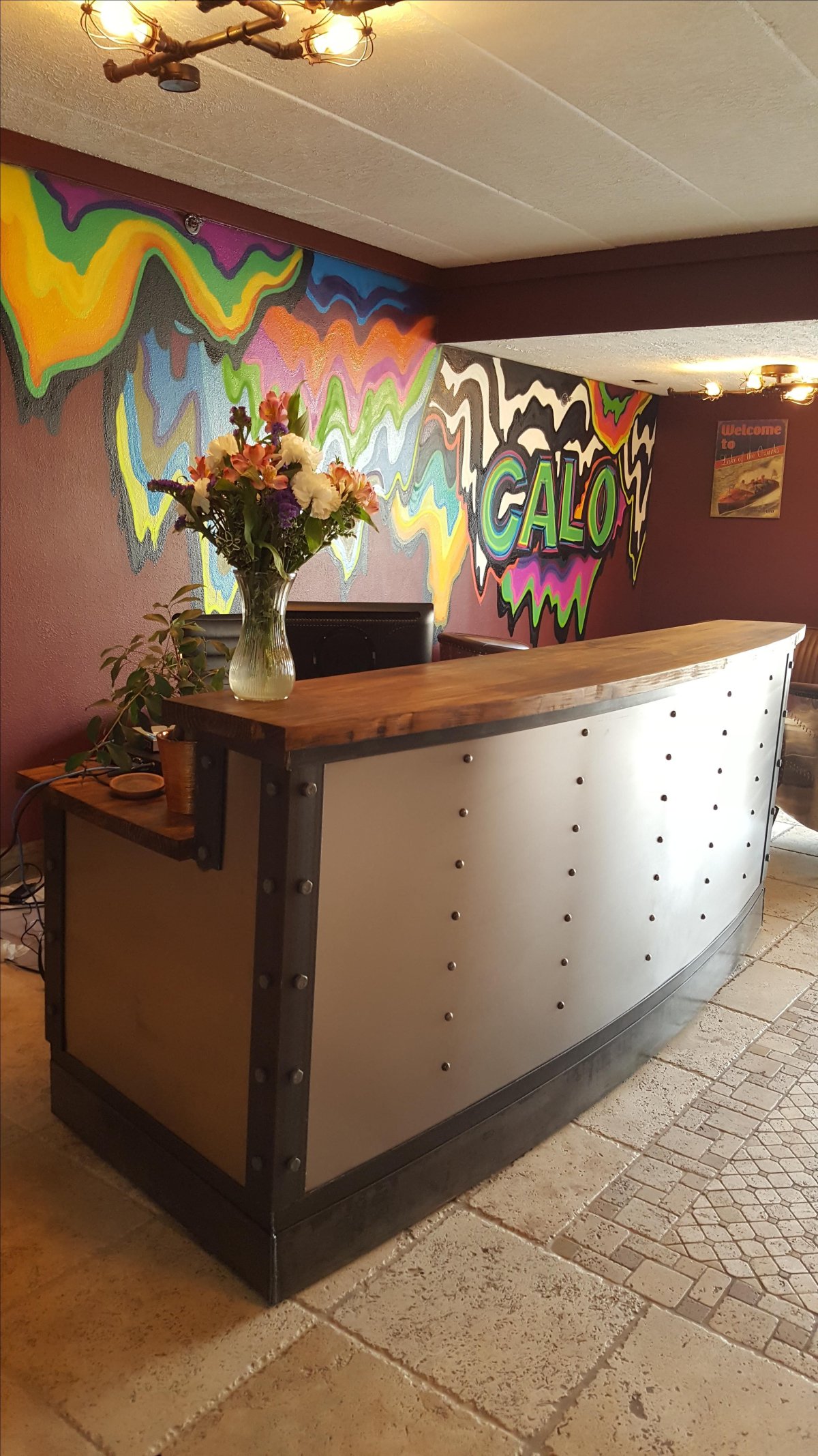 Ресепшен в стиле лофт