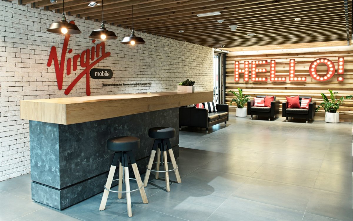 Зона ресепшен в стиле лофт