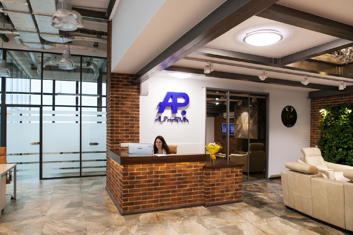 Ресепшн из кирпича