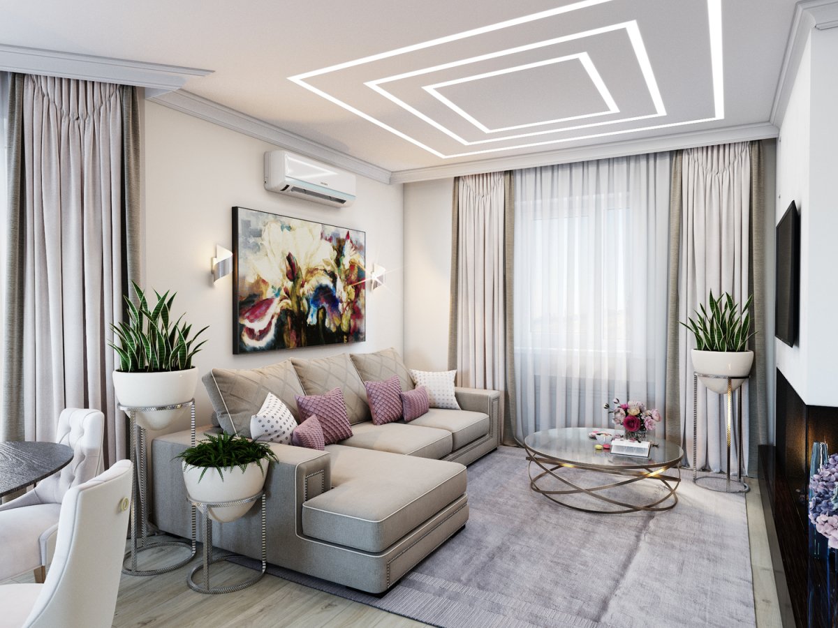 Светлая квартира в современном стиле