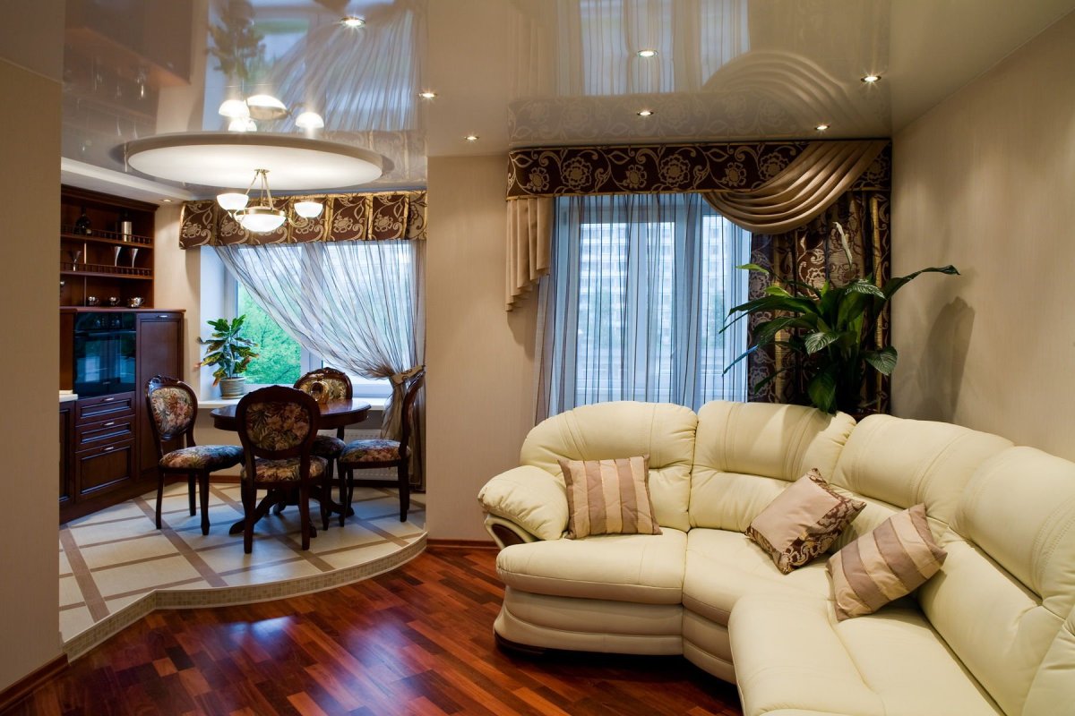 Современная гостиная в квартире