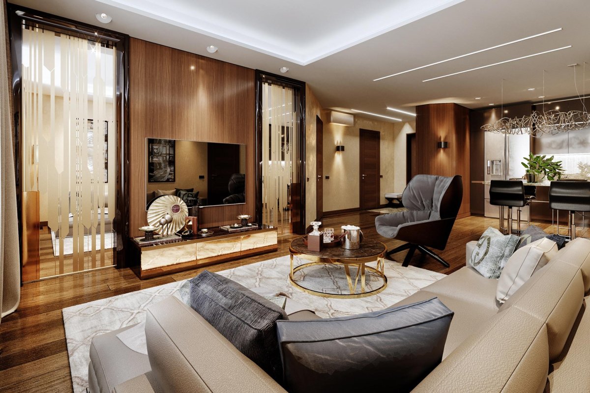 Многоуровневое освещение в интерьере