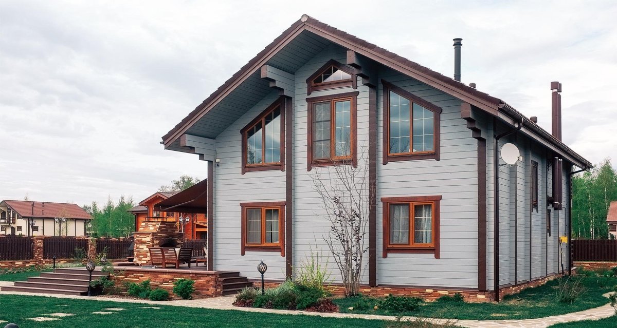 Деревянные дома окрашенные