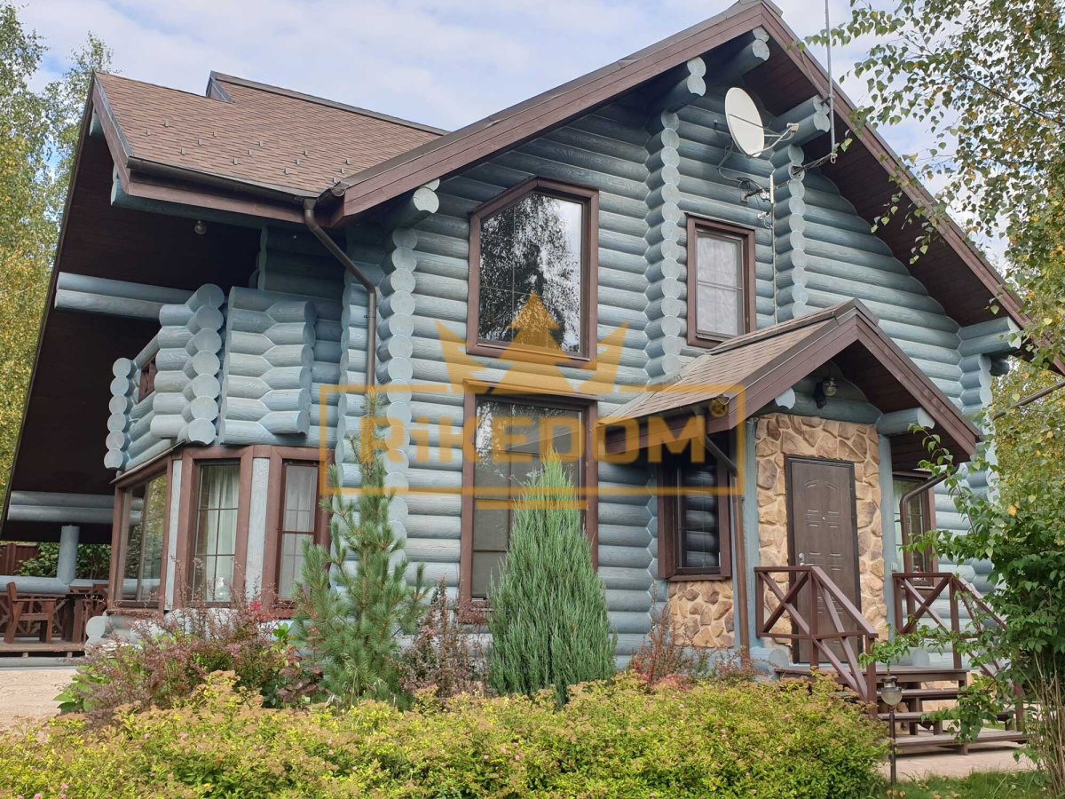 Tikkurila зеленый имитация бруса