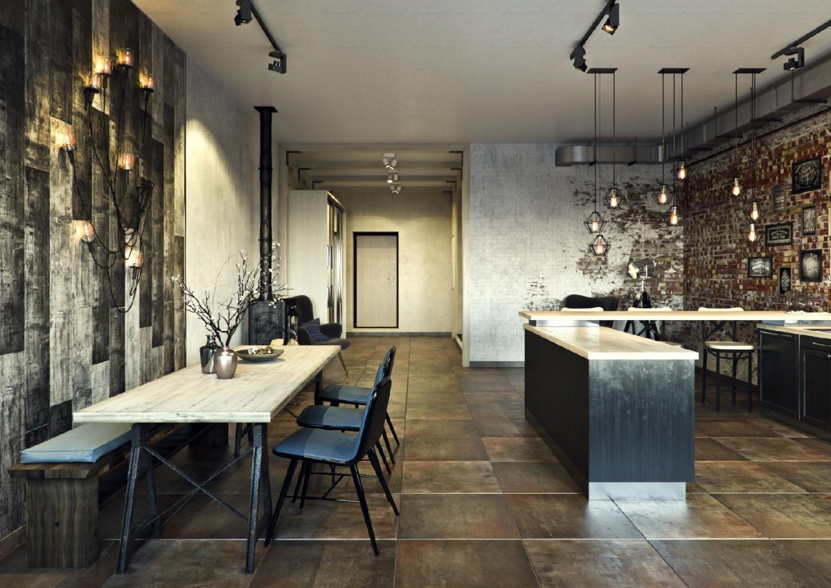 Венецианская штукатурка лофт