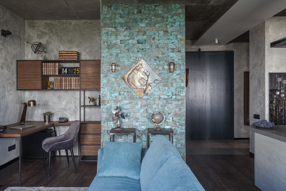 Венецианская штукатурка в стиле лофт