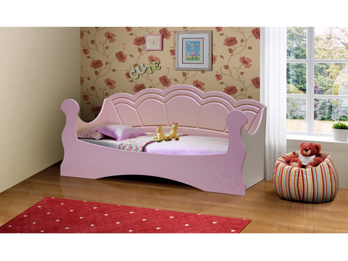 Кровать мягкая для девочки Фея