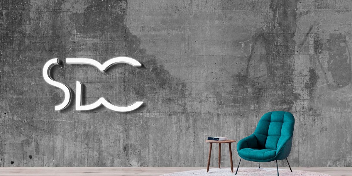 Серый фон в стиле лофт