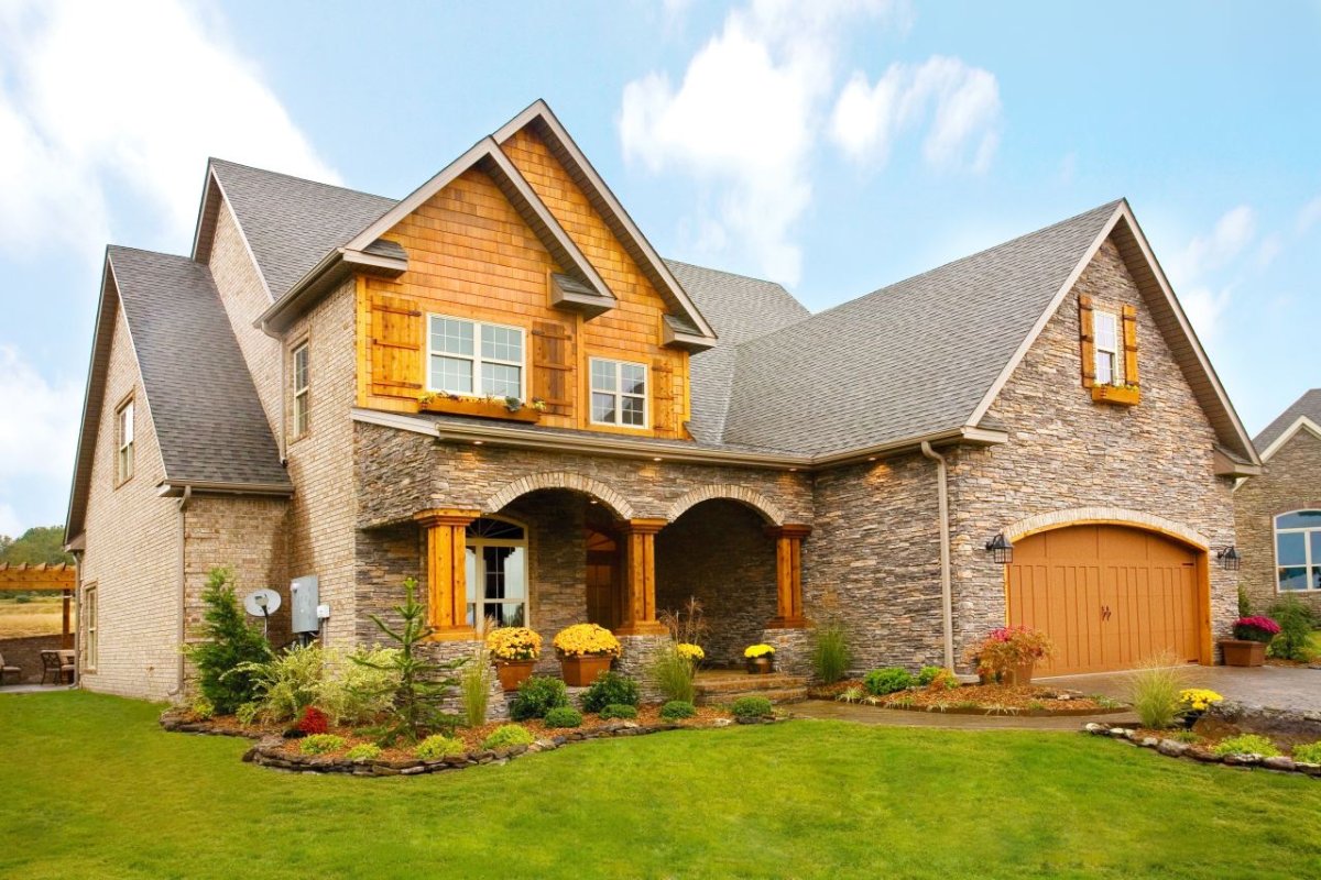 Красивый дом снаружи