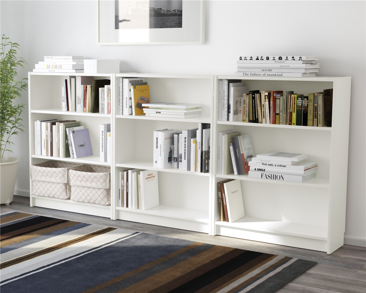 Билли стеллаж, белый80x28x106