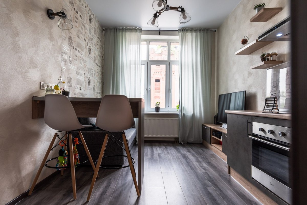 Однокомнатная хрущевка в стиле лофт
