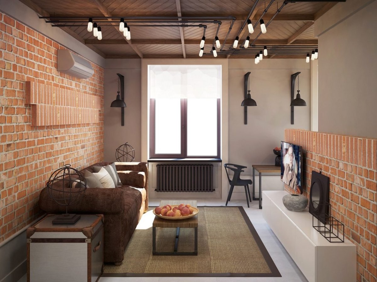 Кухня в стиле лофт 10 м2