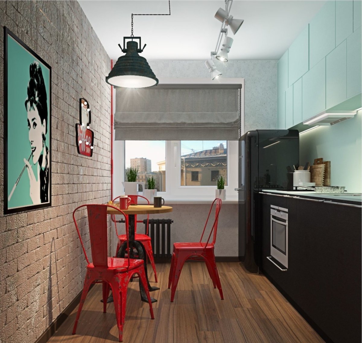 Хрущевка студия лофт