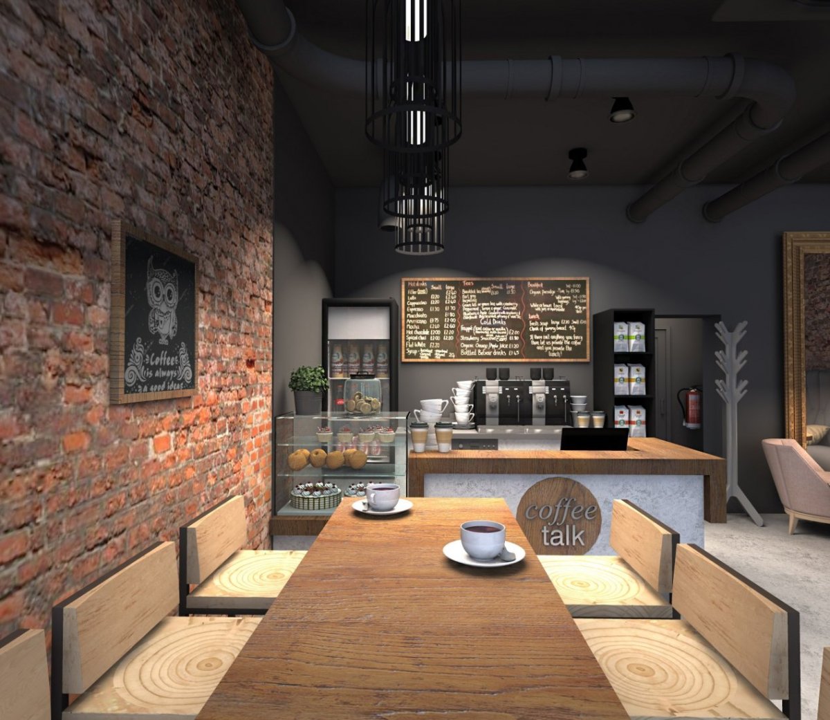 Дизайн кафе