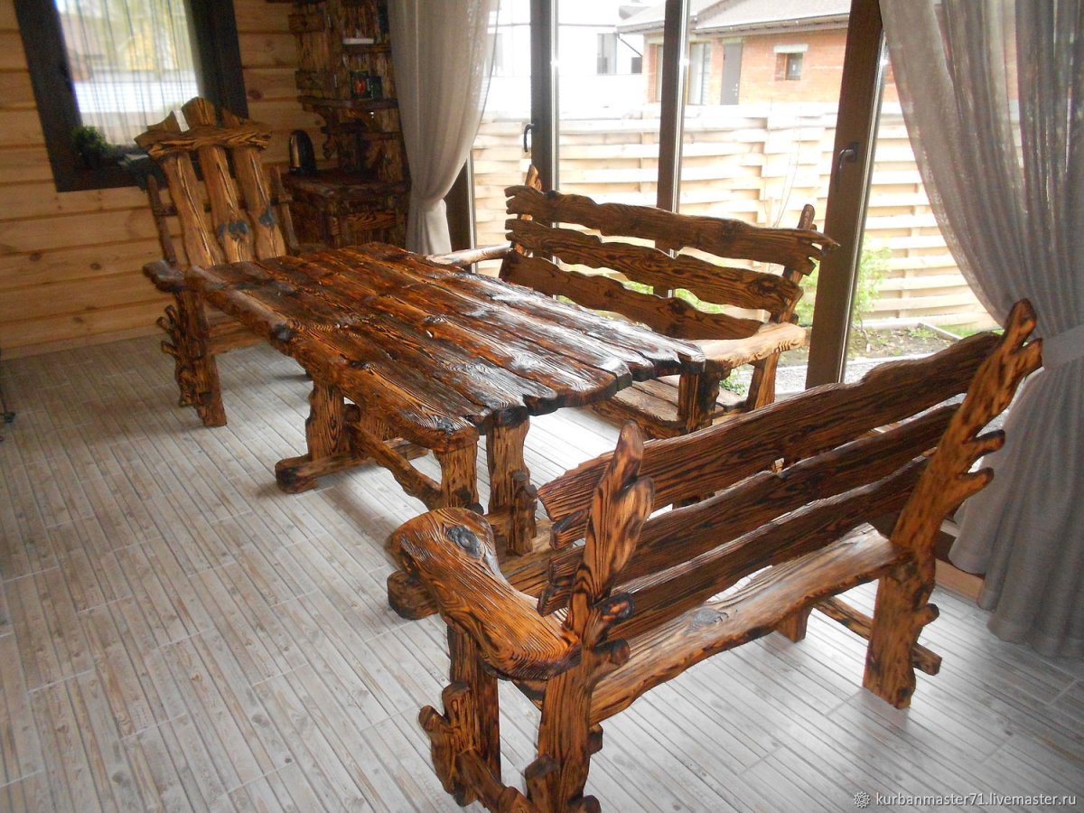 Мебель для бани из дерева