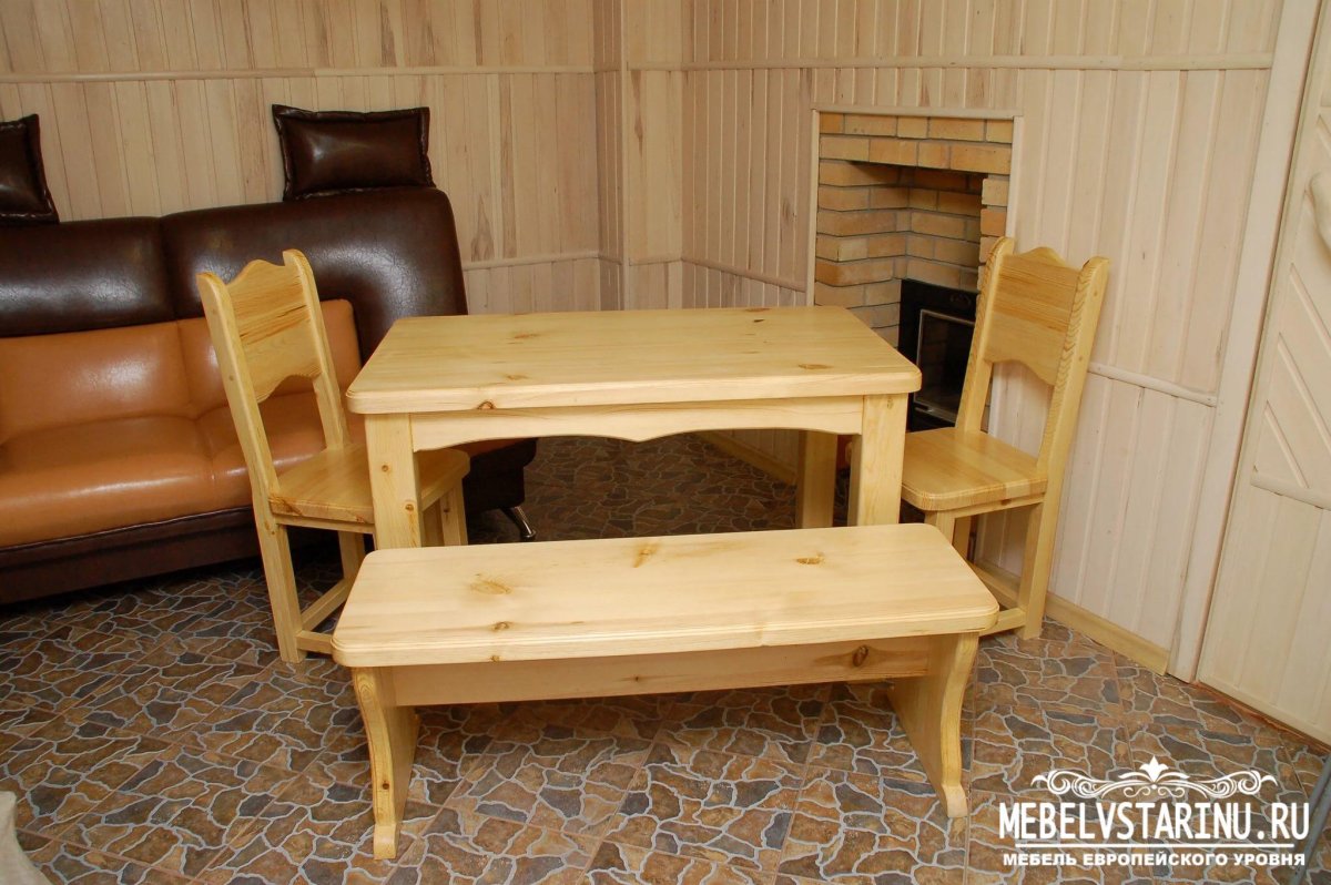 Стол и лавки для беседки