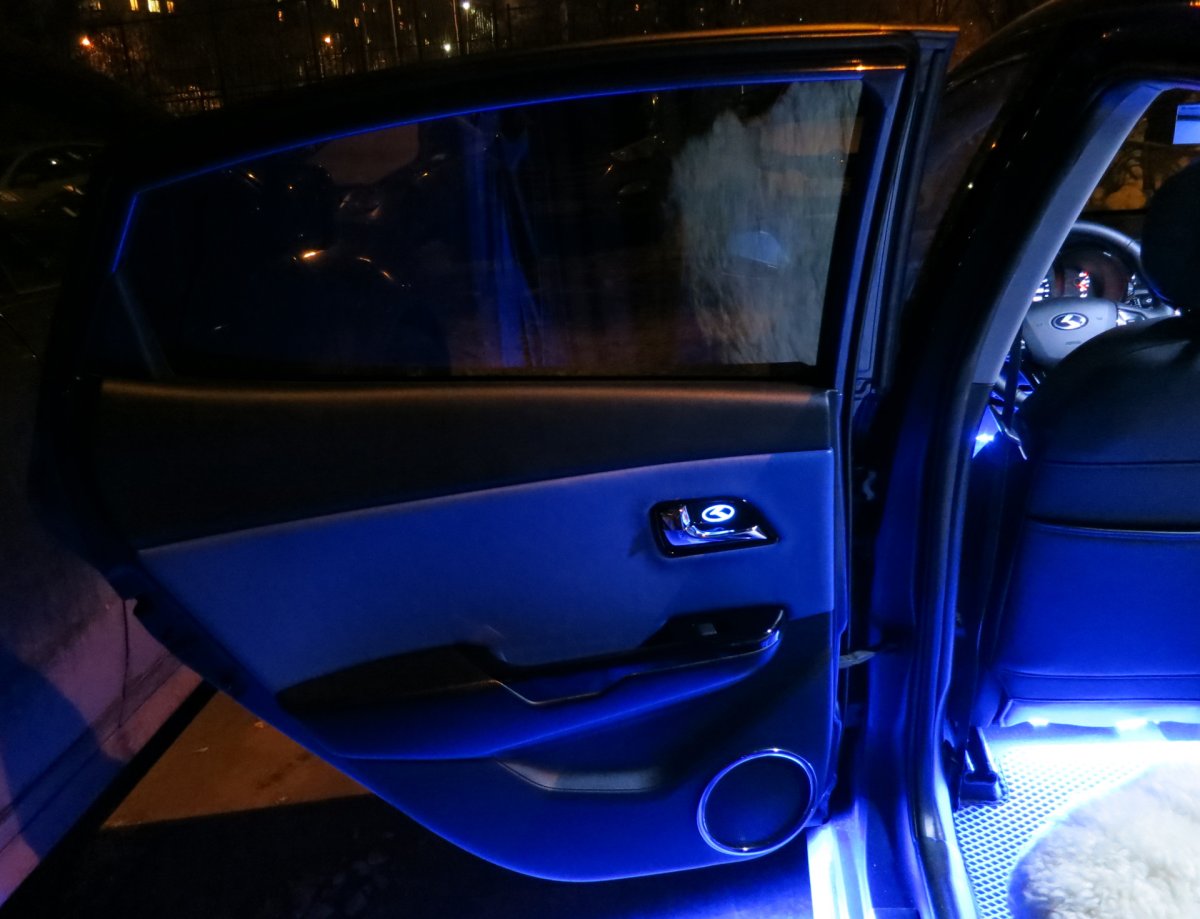 Подсветка внутренних ручек на ВАЗ 2114