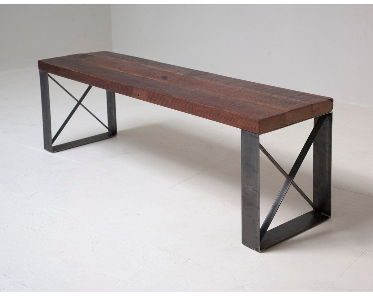 Скамейка в стиле лофт