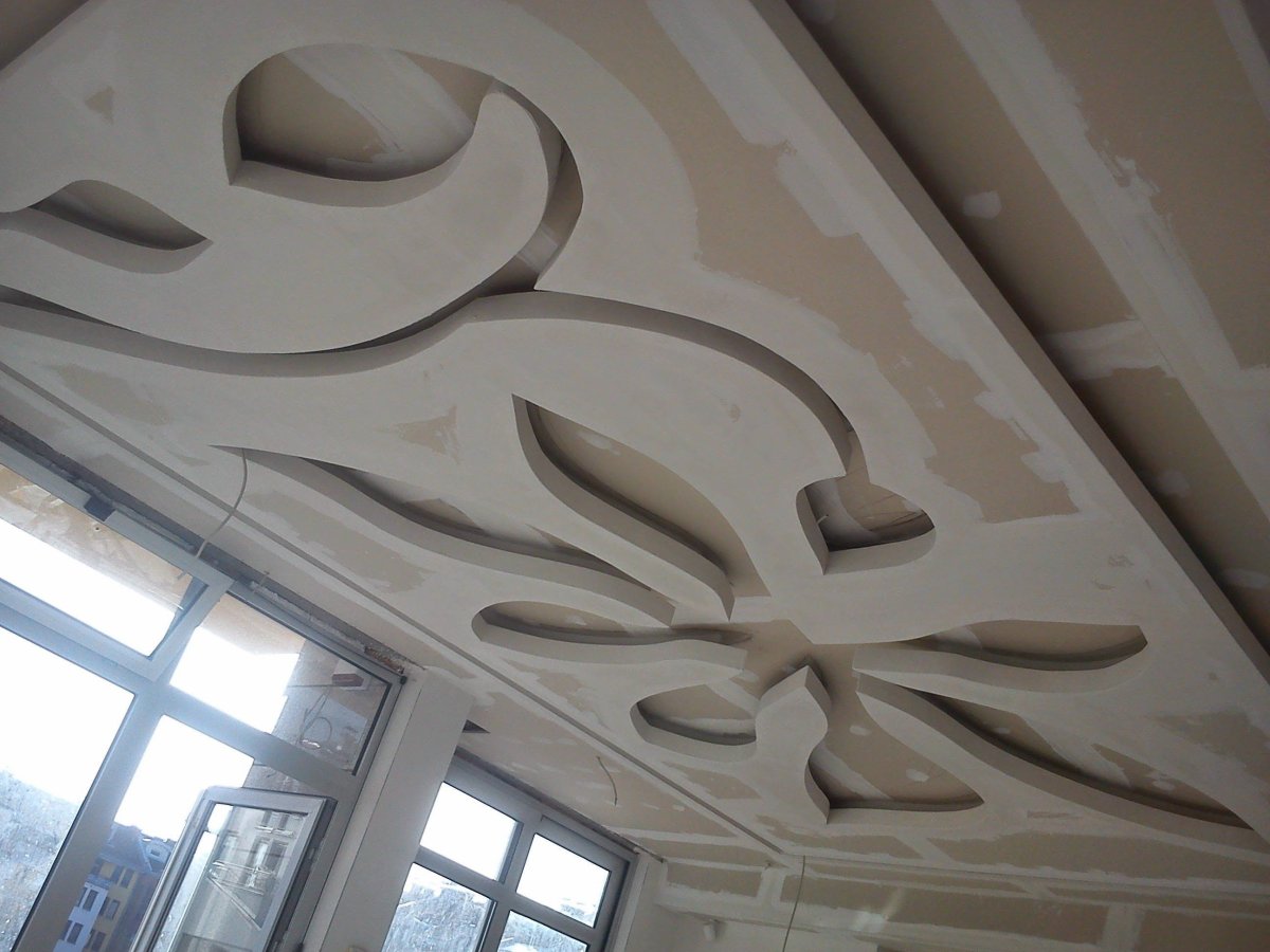 Потолок гипсокартон