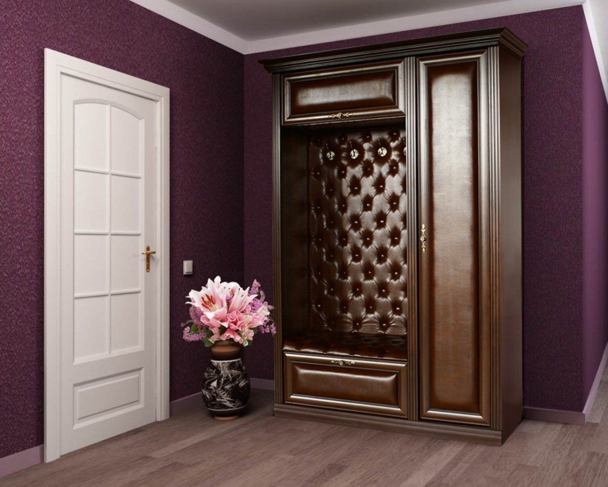 Прихожая с мягкой панелью