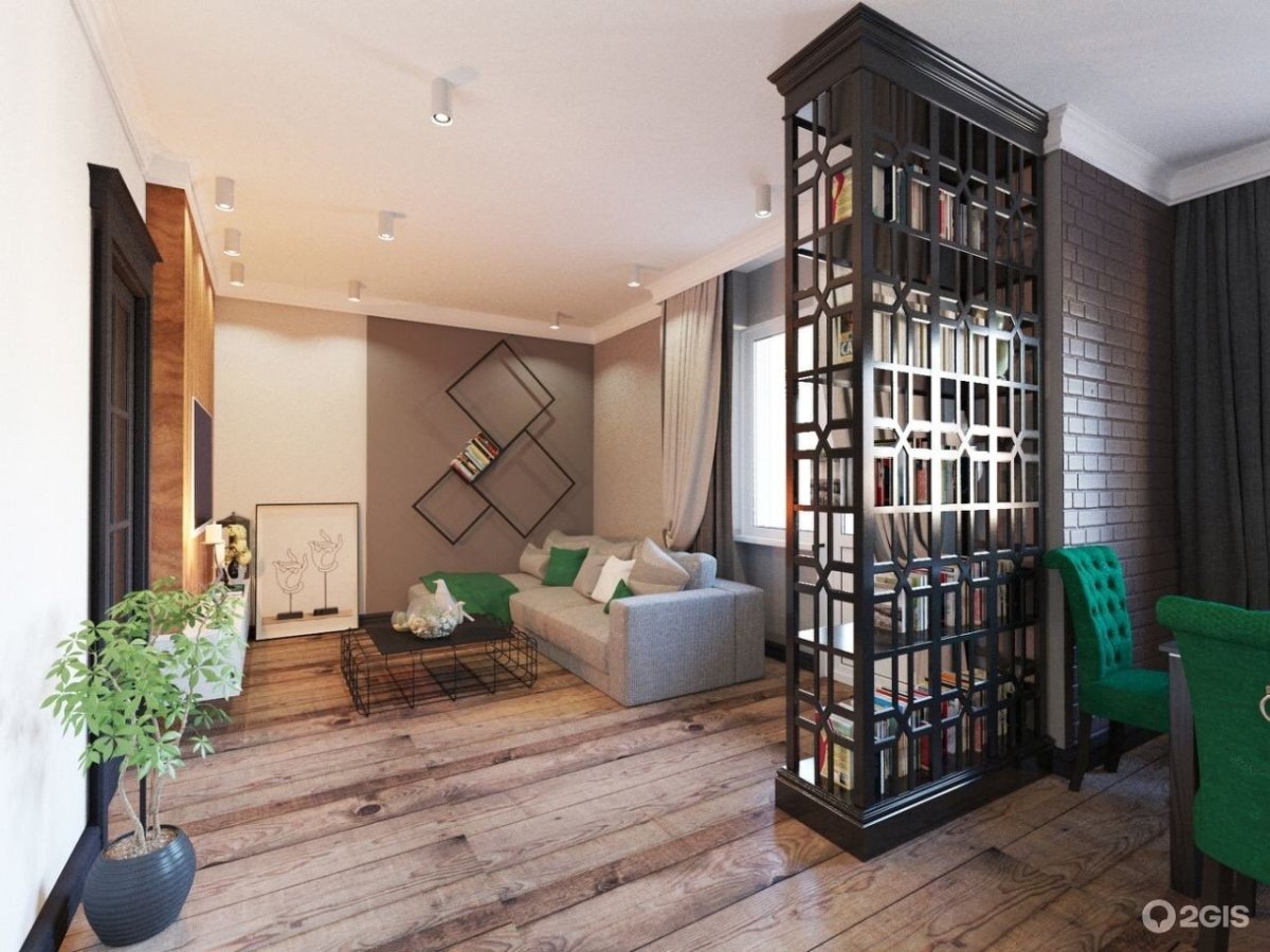 Декоративная штукатурка в стиле лофт в интерьере