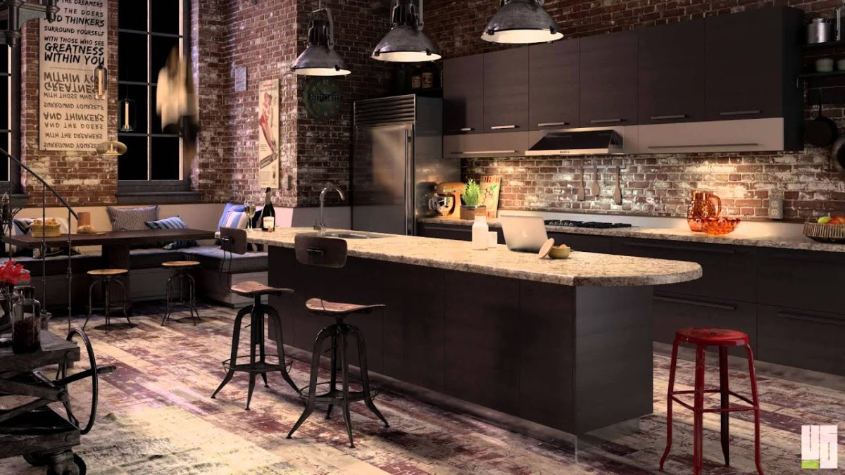 Декоративная штукатурка лофт Скандинавский стиль