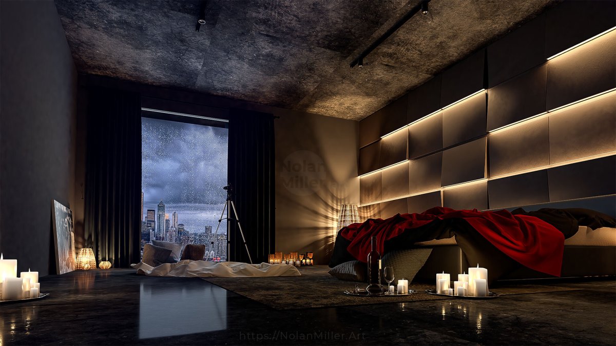 Гостиничный номер в стиле лофт