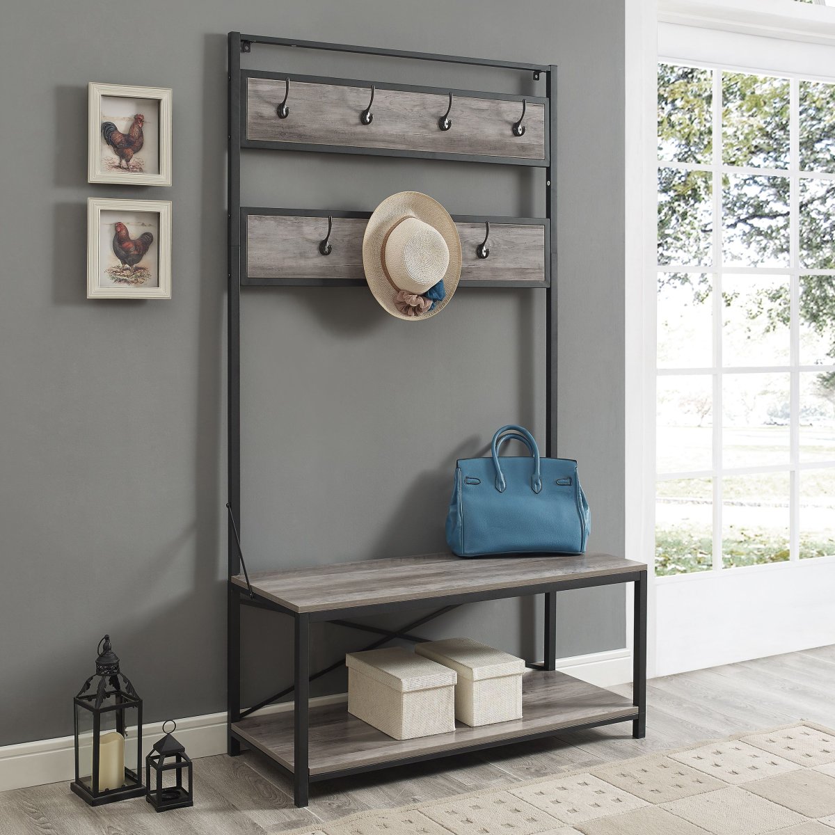 Прихожая лофт с ящиками