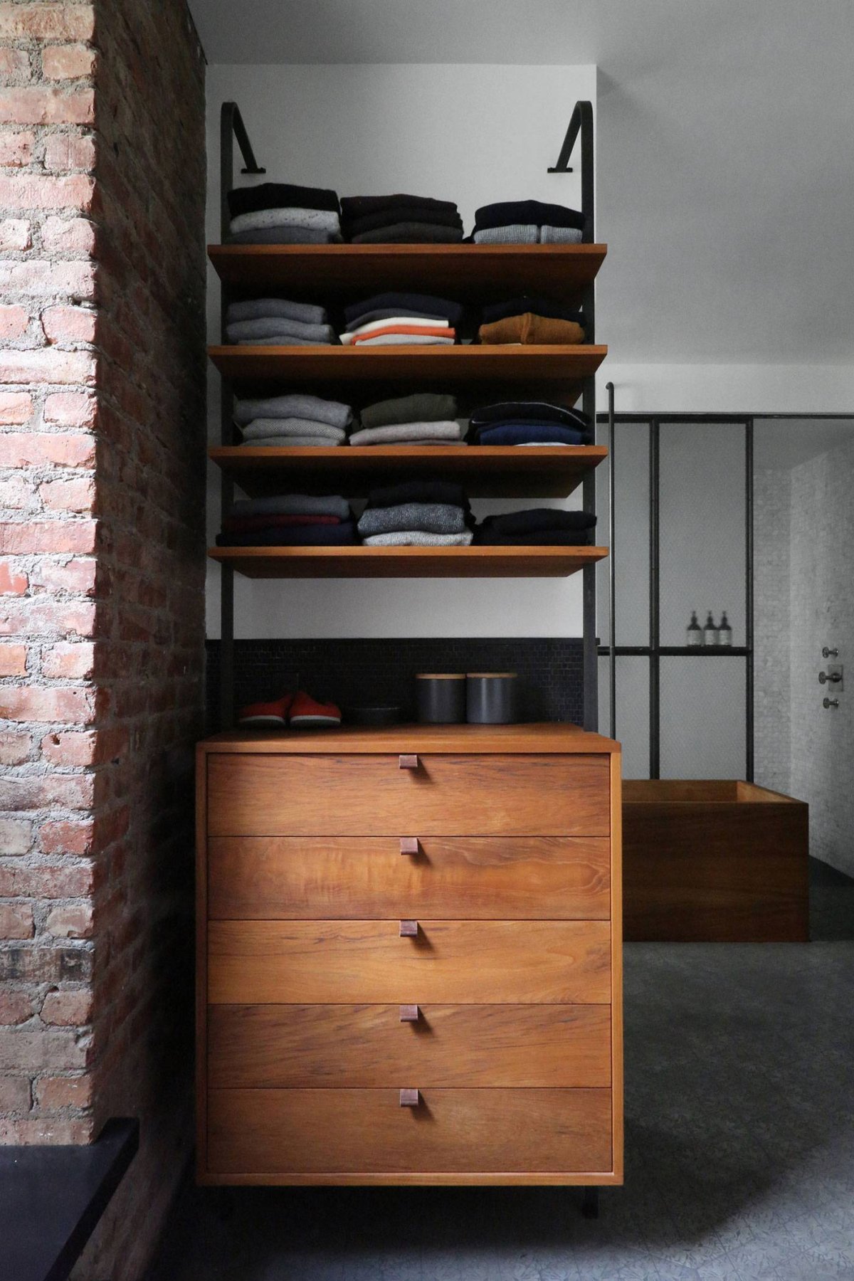 Тумба ТВ металл дерево лофт