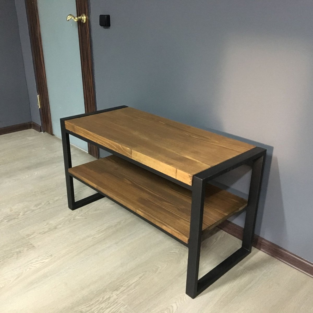 Обувница металл дерево лофт