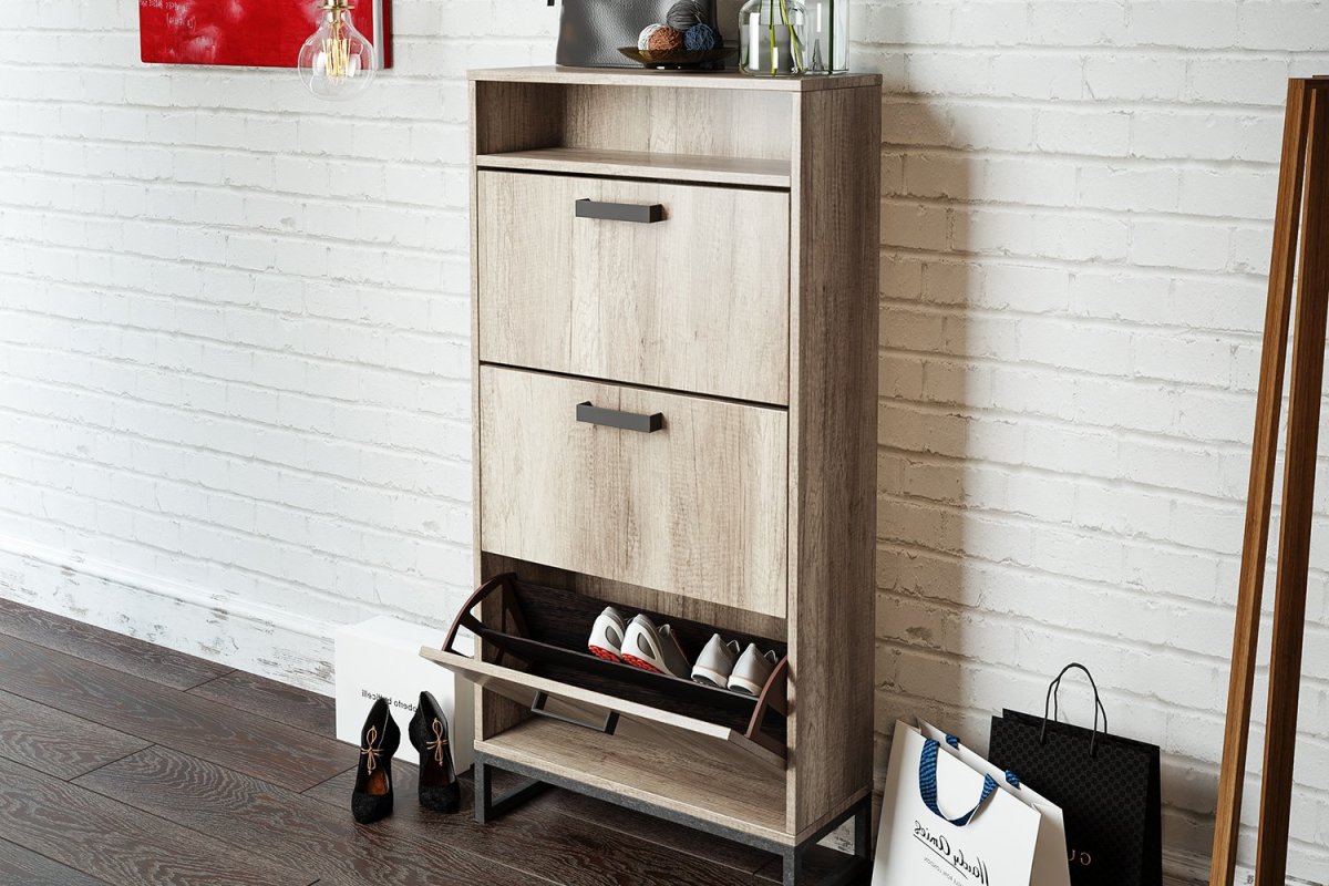 Металлический стеллаж в прихожую