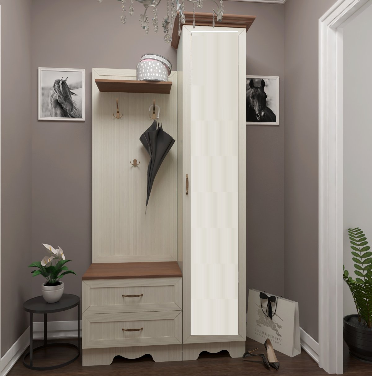 Прихожая Омега 1350х360х2200 бодега